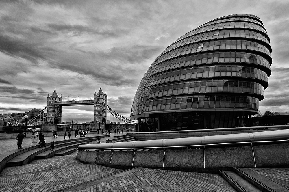 City Hall and Tower Bridge - Londra