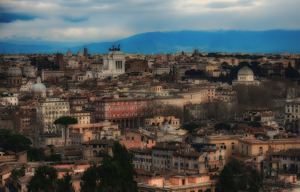 A view over Rome from Gianicolo